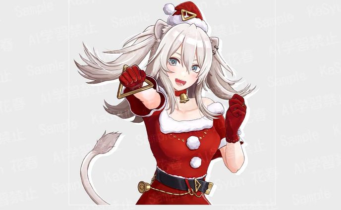 獅白ぼたん様「獅白ぼたんとクリスマス闘night」3D撮りおろし