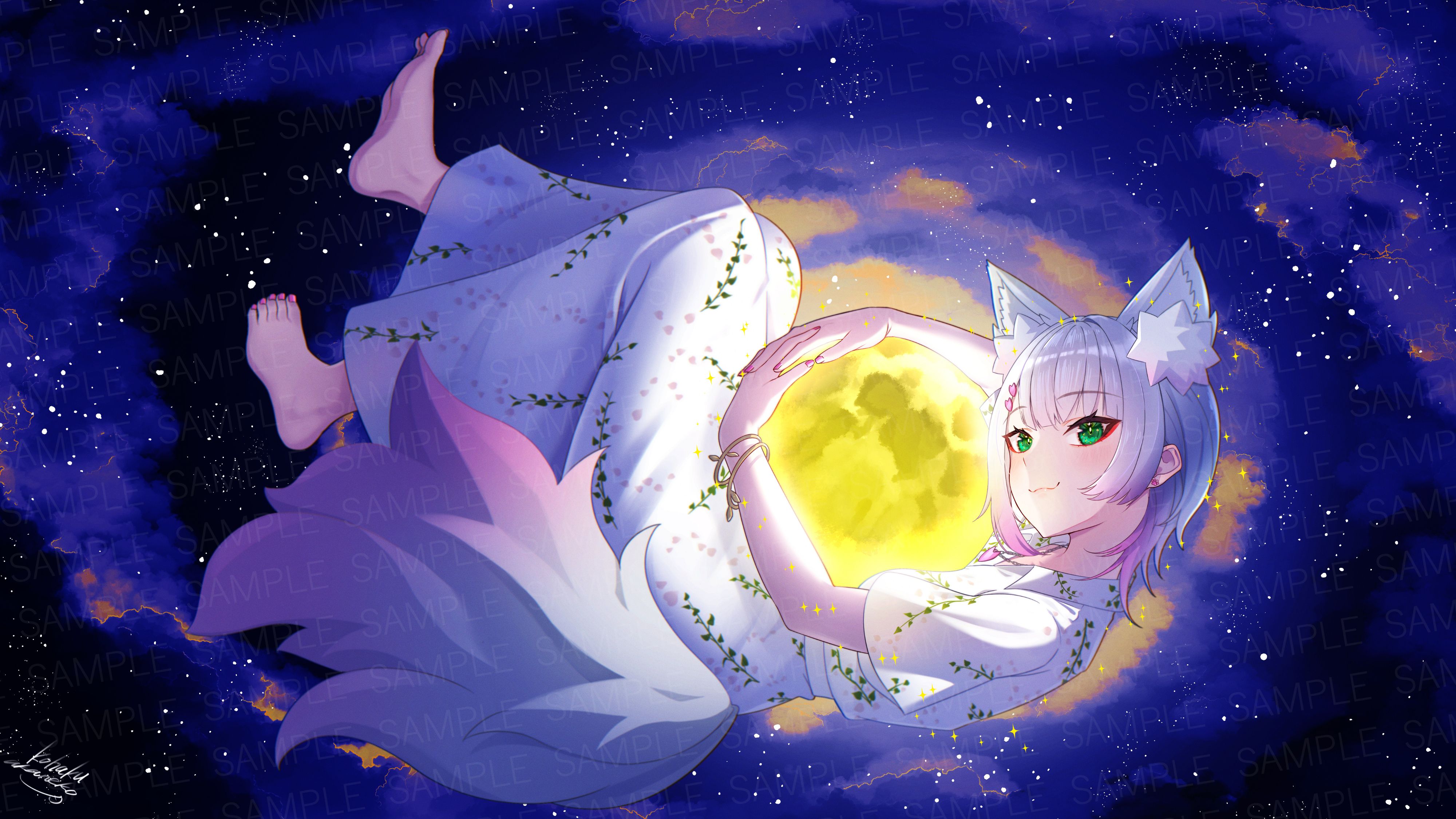 珱髪様 立ち絵とキービジュアル