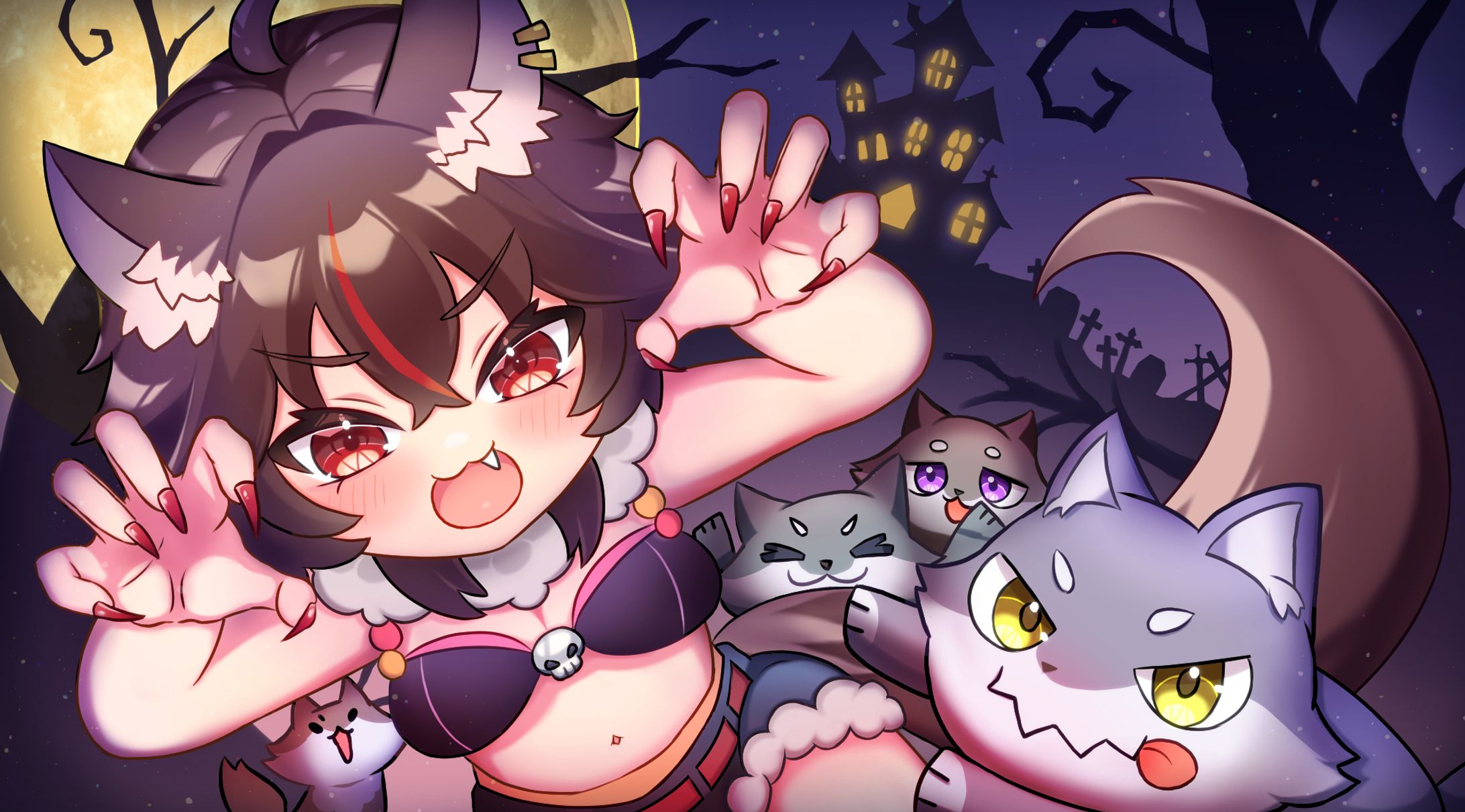 「Humans! Look at this scary and strong me~!」-1
