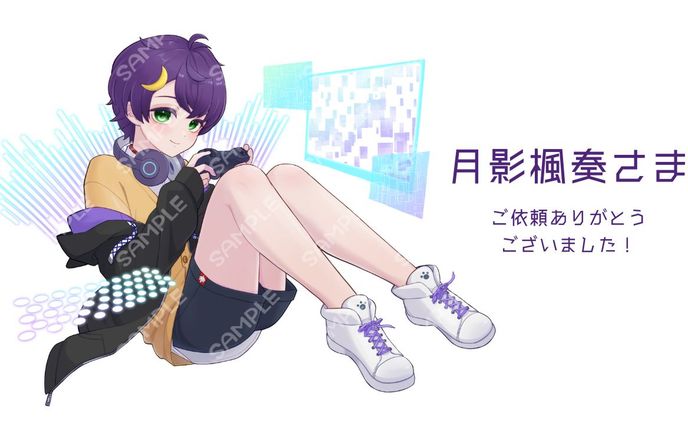 【ご依頼】月影楓奏さまキービジュアル