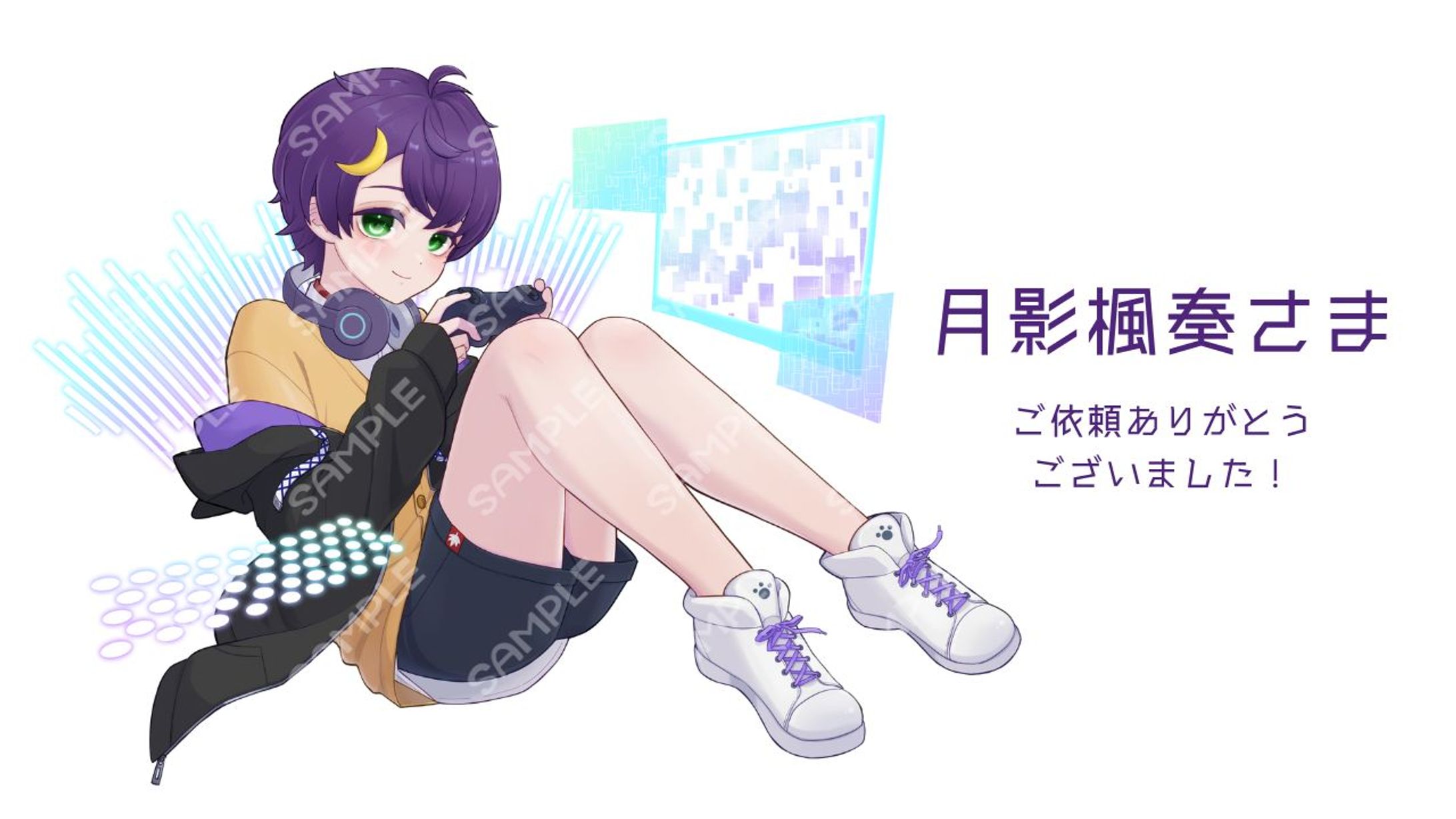 【ご依頼】月影楓奏さまキービジュアル-1