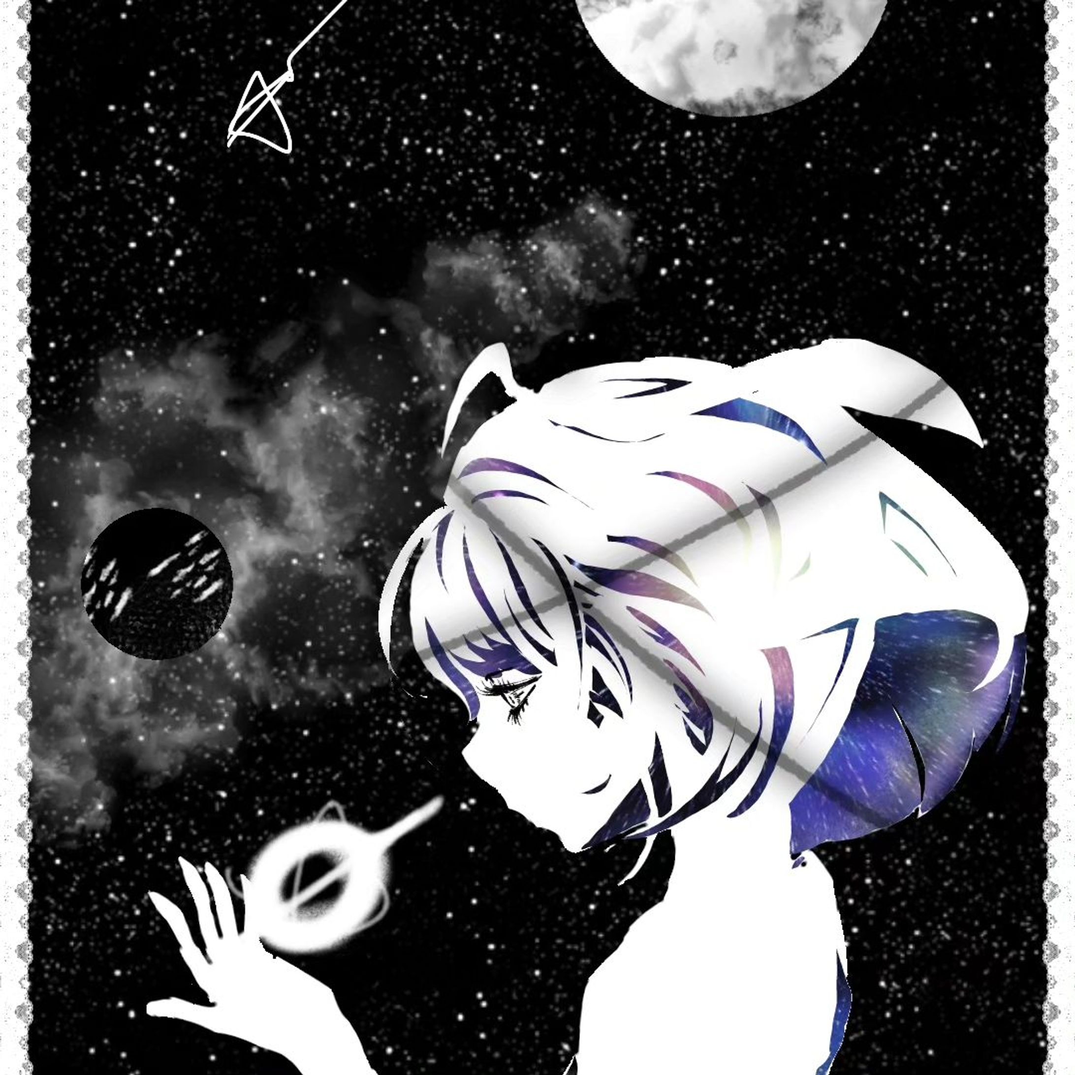 Day 23: celestial 天体の
 #Inktober  #inktober2023  #celestial  #イラスト  #天体-1