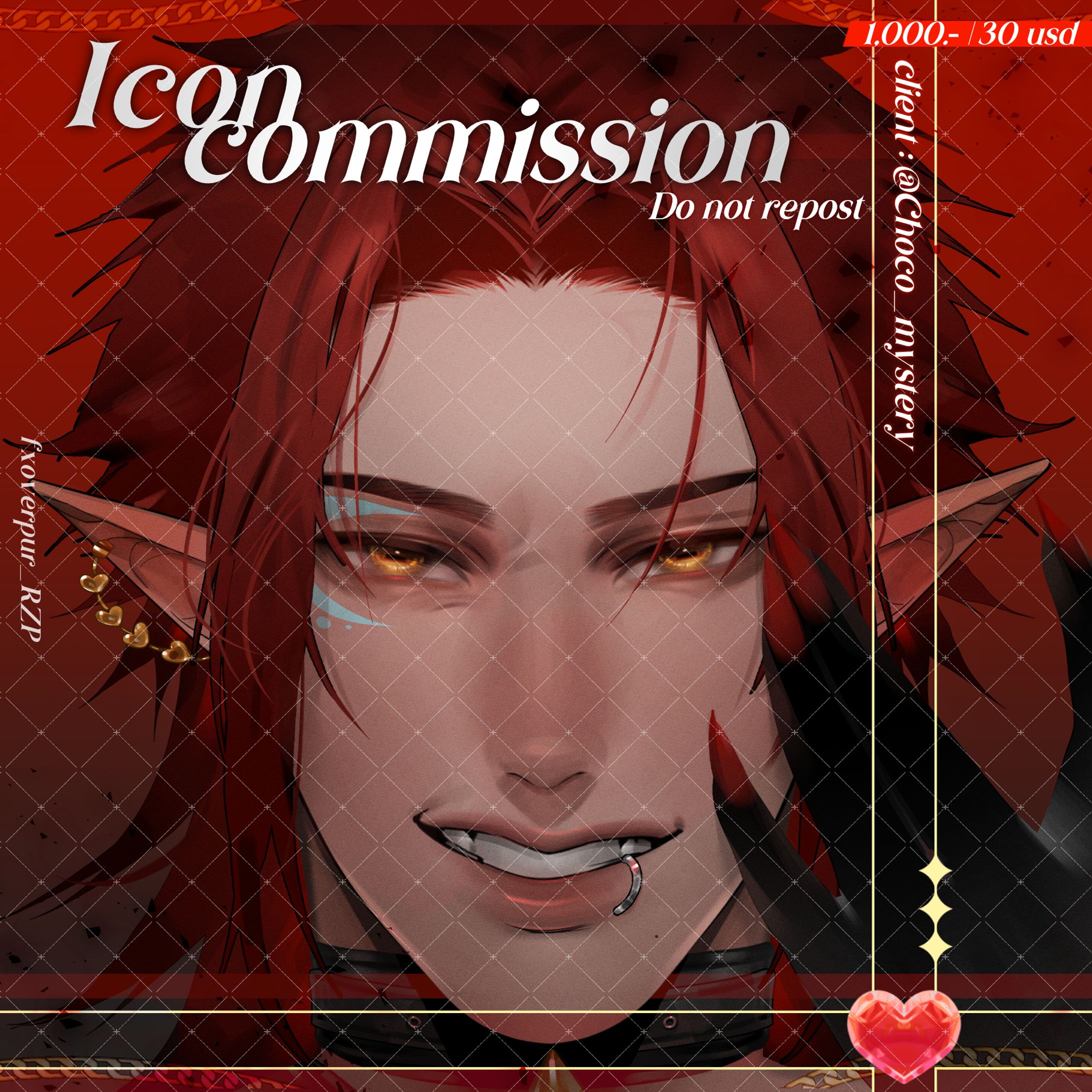 【✦ Icon Commission ✦ 】❥ Vivian V.【 VTuber 】-1