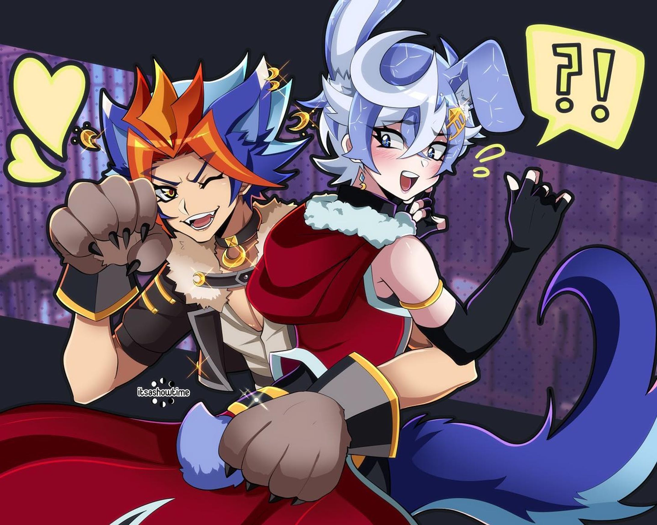 Treat or Treat?
-
#moonphaser #soulburner #ygo #yugioh #yugiohvrains #vrains #ocart #ocxcanon #ygooc #vrainsoc #halloween #digitalart #csp-1