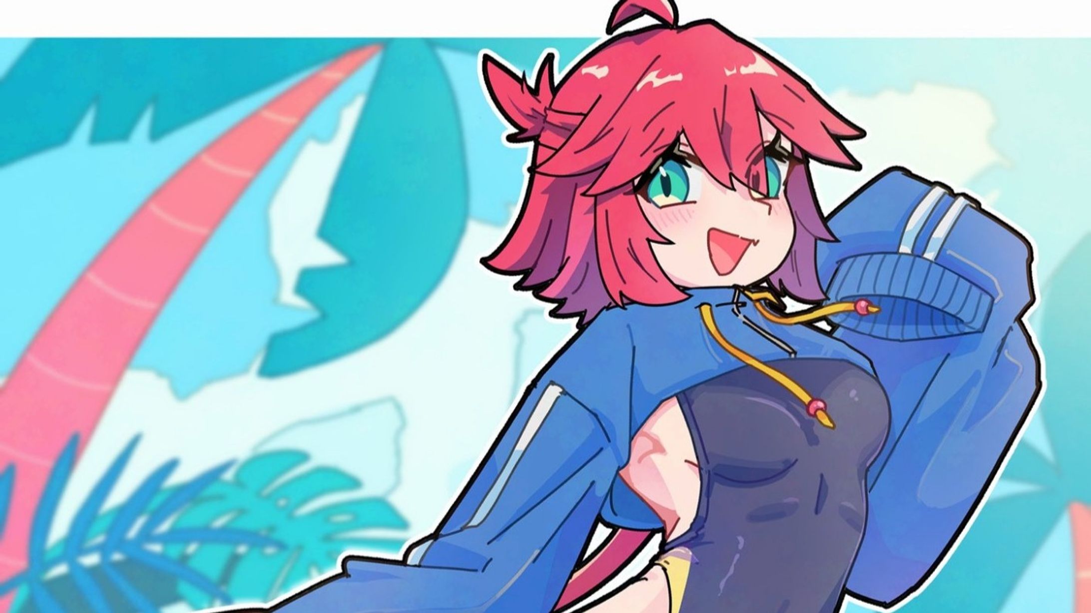 自主制作イラスト「サマートバリ」-1