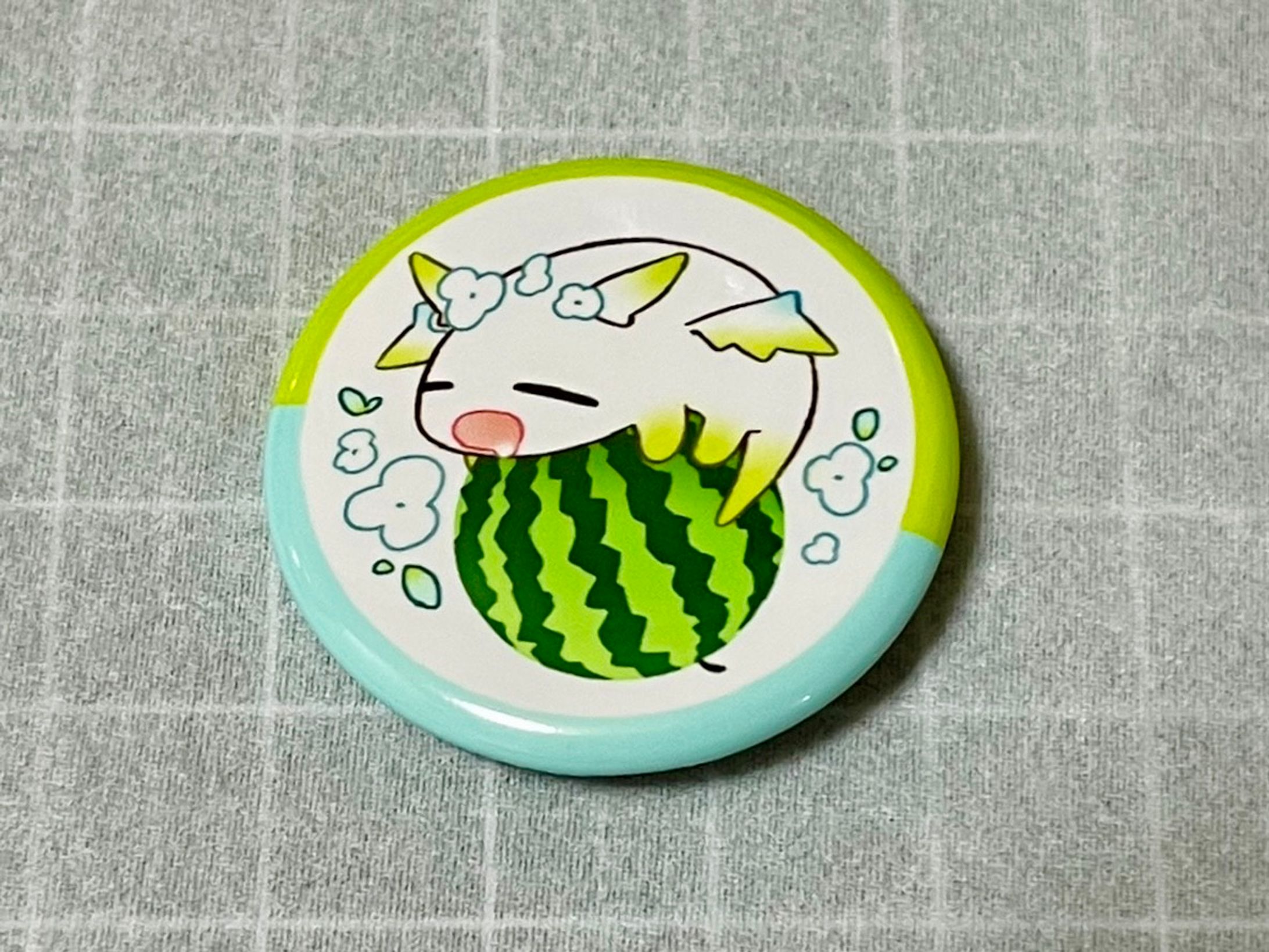 缶バッチイラスト / 緑李しゃお-1