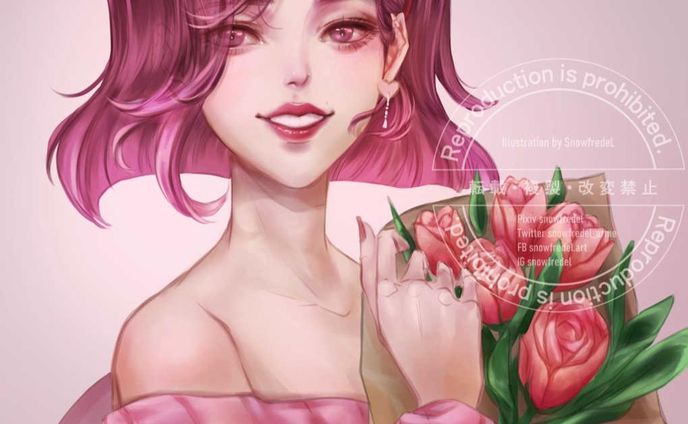 ⭐Like, Save, share, comment are greatly appreciated ⭐ 😇

❤️This digital art is for #DTIYS Challenge 2023.
An entry for @soniastegemann 
(She's great digital artist which created lot's of cute artworks with good used of color pallet.)

All tag visit here >> #valentineredraw

She have sweet pallet, cute design!

🌸It was fully finished in CSP, 
(took about 5-6 hrs.)
but there's little change I made it different from most of the work posting here.

🌸I noticed that I rarely do the art with obviously seen line which is not blended ( actually I do feel like the blended line // paint above the line is more my type at least I can do it quicker because I'm suck at lining lol)

🌸and The latest work with the coloring under the line is so long, I want to update to see if anything better, 
❤️what do you think?

💮piece with coloring under the line 
>>> save the time for fine tune or blending

💮Piece with painting above theline/blend the line 
>>> smoother feel ( at least for me ^^") 

#drawthisinyourstyle #digitaldrawing #dtiyschallenges #artistsoninstagram #pinkhair #pinkart 
#팬아트  #artchallenge #characterart #digitalart #digitalillustration #커미션 #イラスト #digitalartist 그림챌린지 #디지털드로잉 #イラストレーション #イラストグラム #일러스트