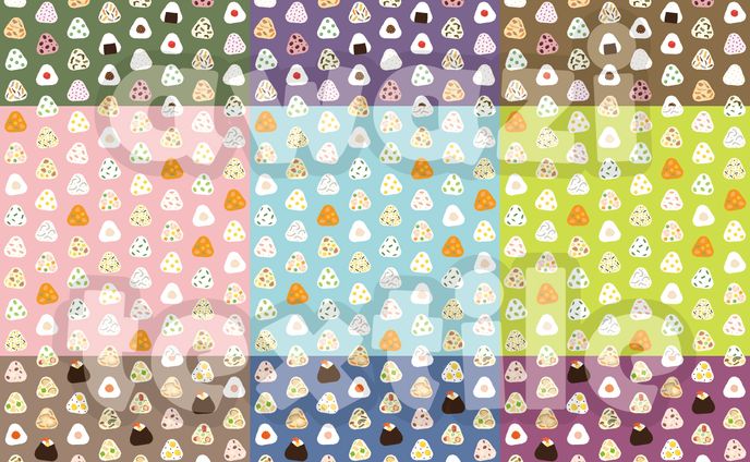 9種盛り 小さなおにぎり柄