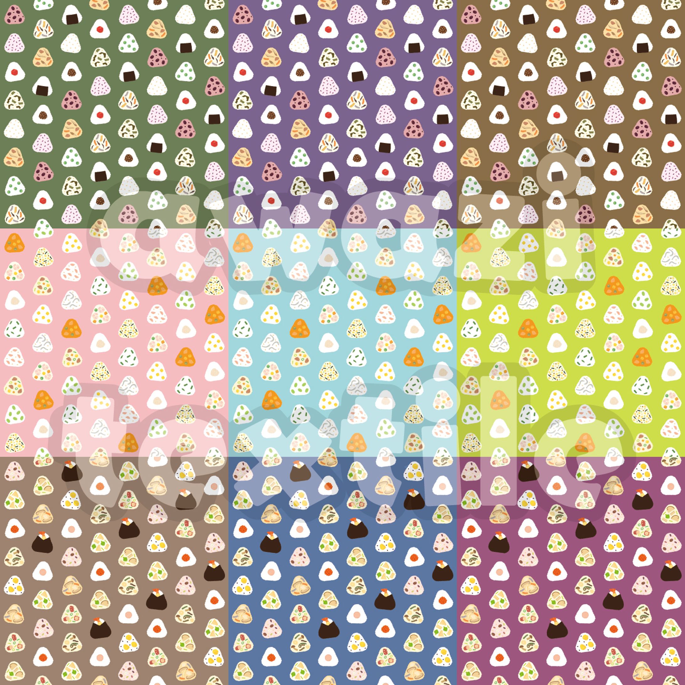 9種盛り 小さなおにぎり柄-1