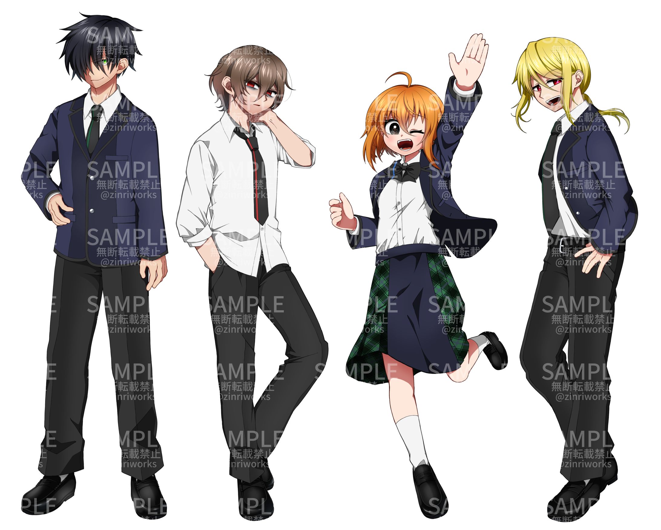 全身立ち絵・キャラデザイン（有償実績）-1
