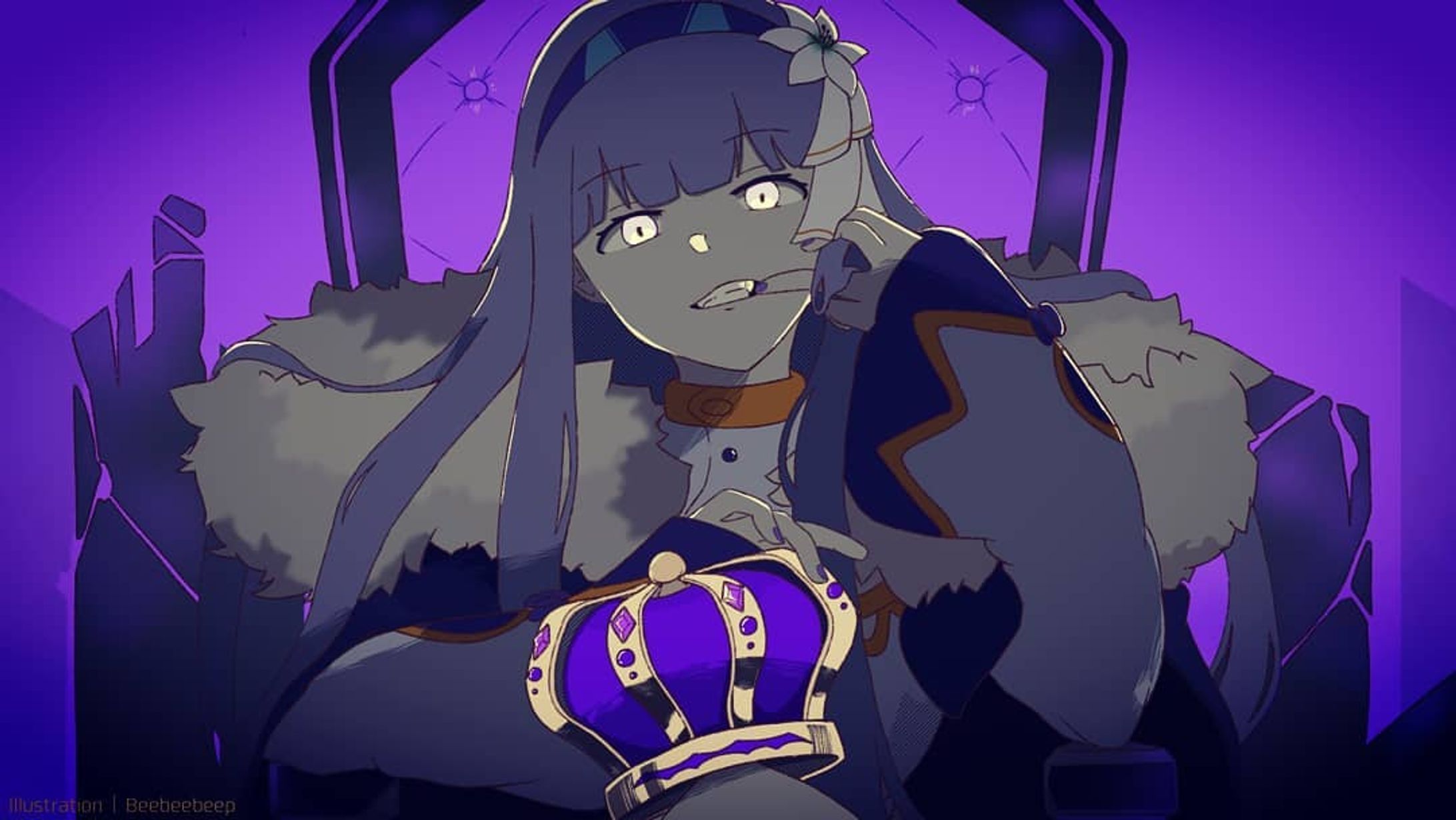 👑 
.
.
.
(composition is based on the song "King" by Kanaria)
.

.
#illustration #IbispaintX #vtuber #ViViD #vivid_virtual-1