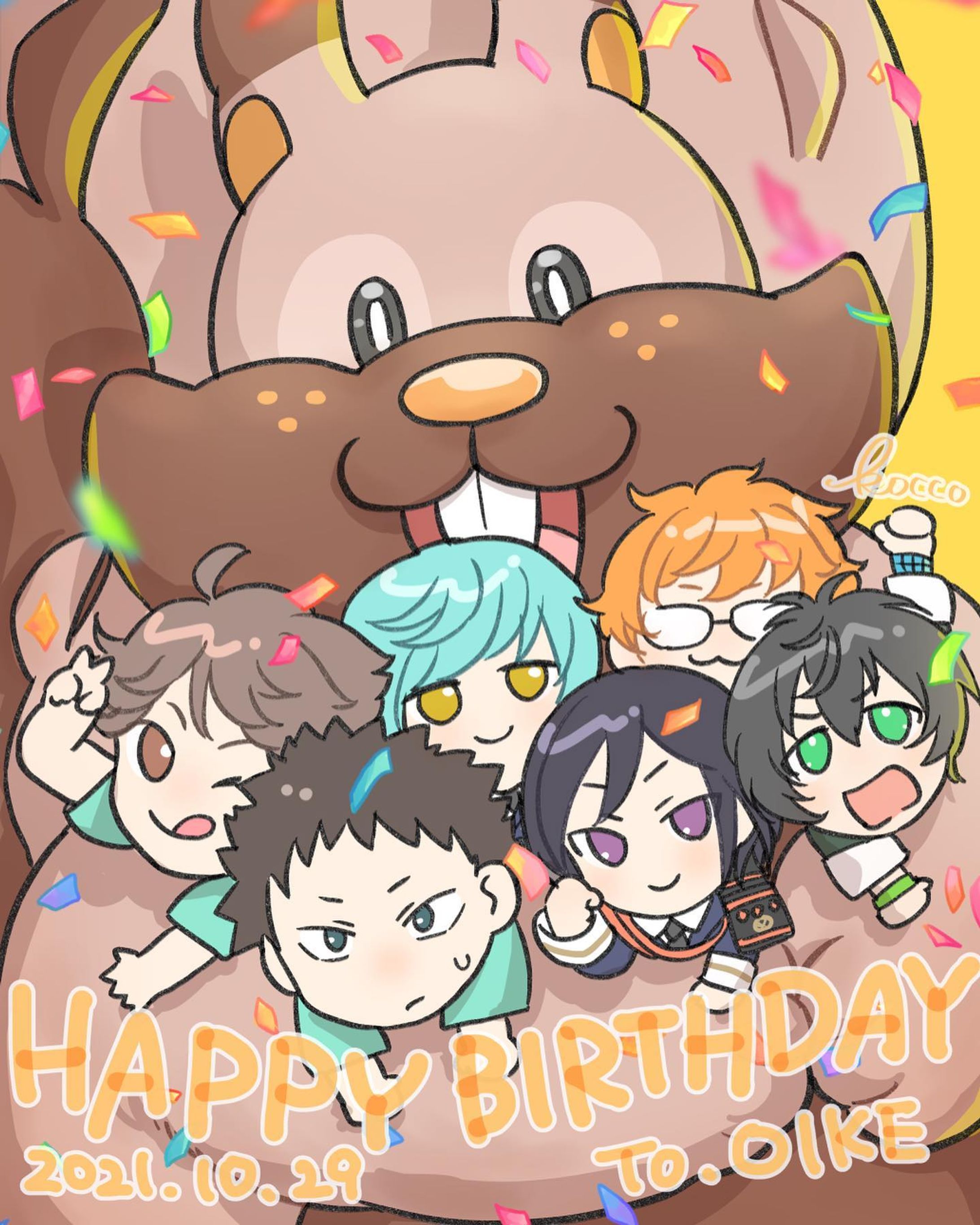 友達の誕生日祝いに描きました✍️
大ヨクバリスセット（友人の好きなキャラクターいっぱい）

#イラスト #誕生日祝い #ヨクバリス #ポケモン #ハイキュー #刀剣乱舞 #キングオブプリズム #pokemon #illustration #illustrationartists #birthdaypresent-1