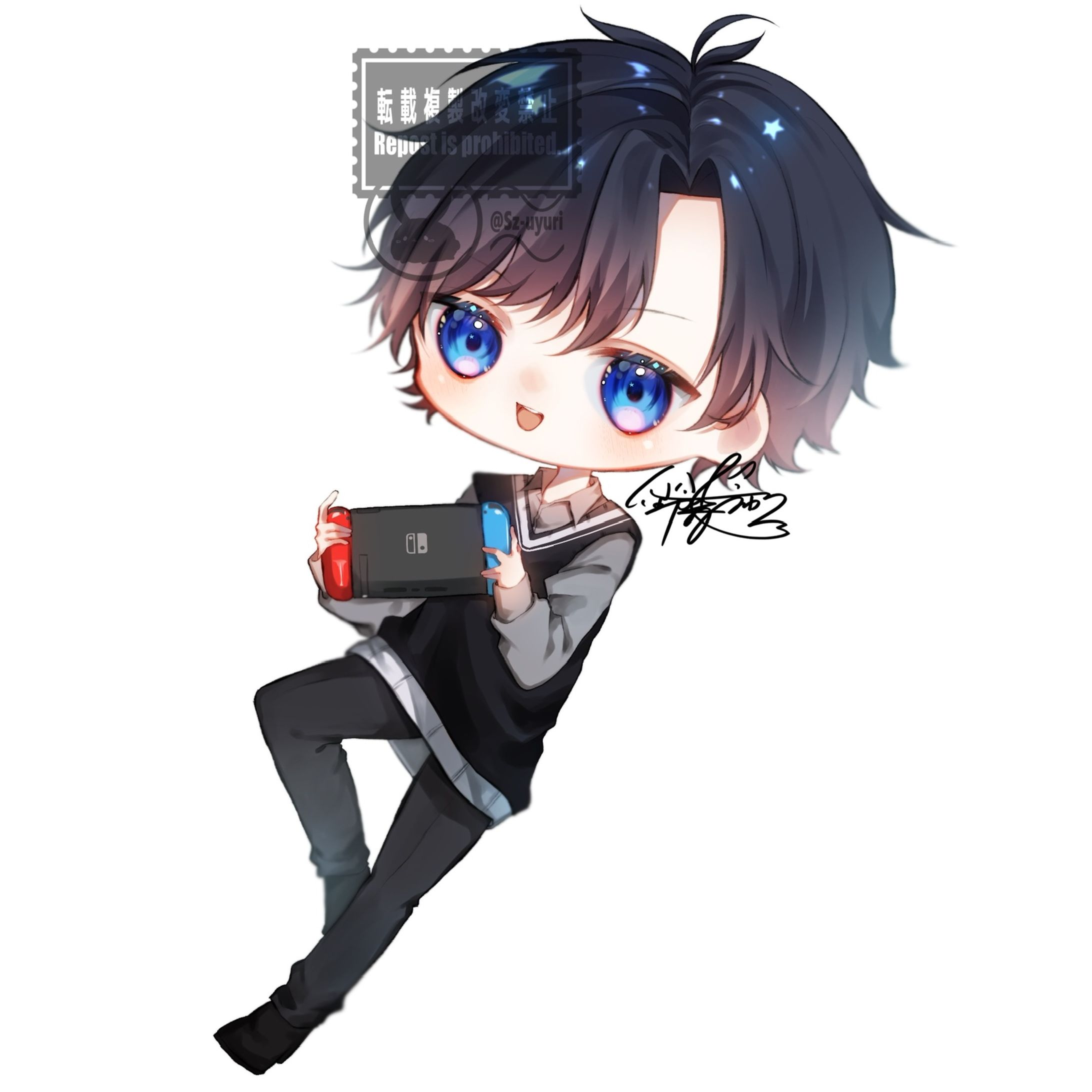 『お仕事』配信用SDイラスト-1