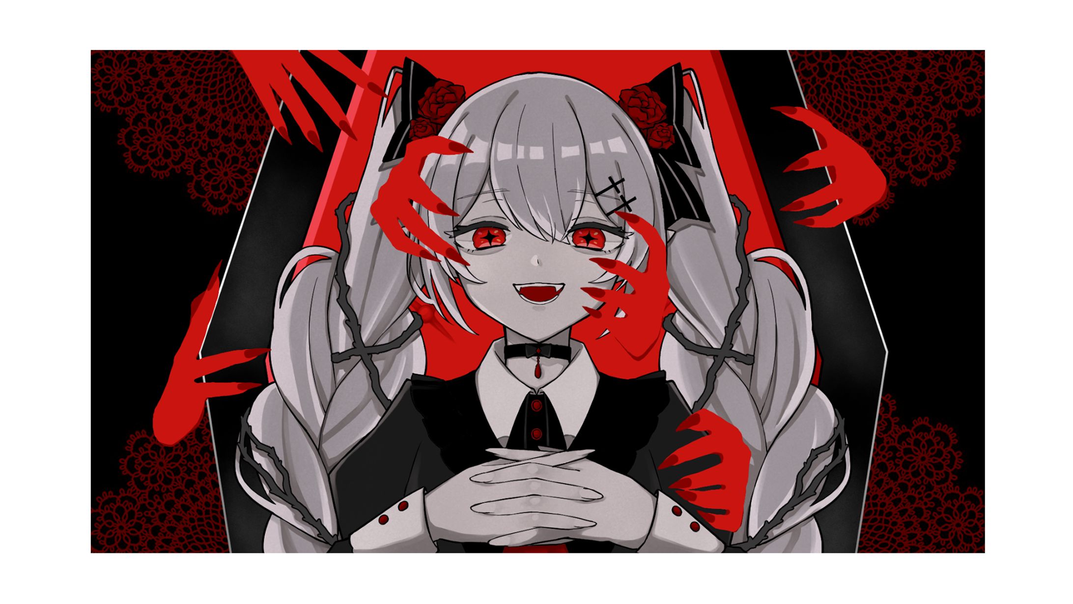 城園アリア　歌ってみた　等身イラスト-1