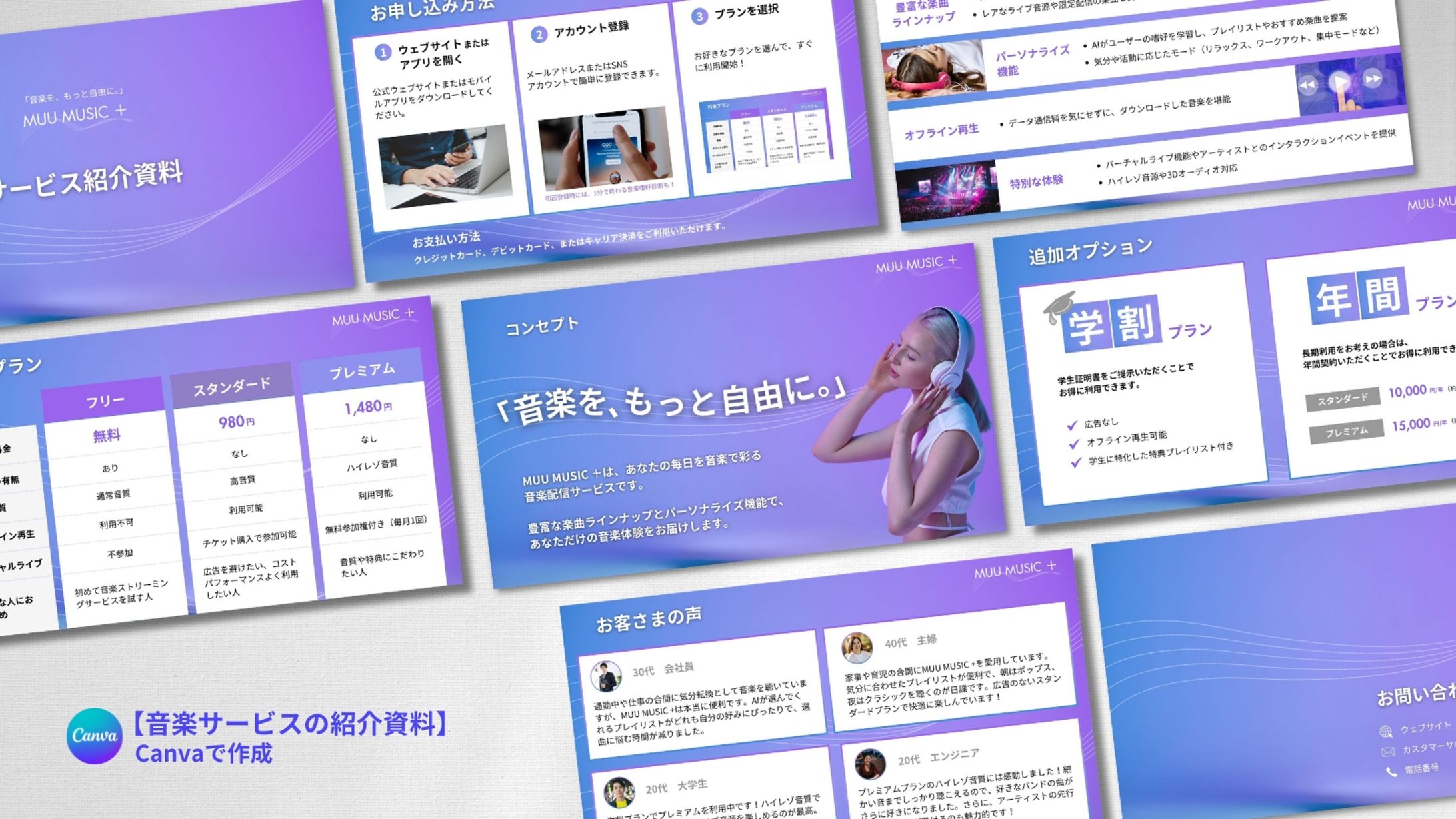 音楽配信サービス紹介　スライド資料-1