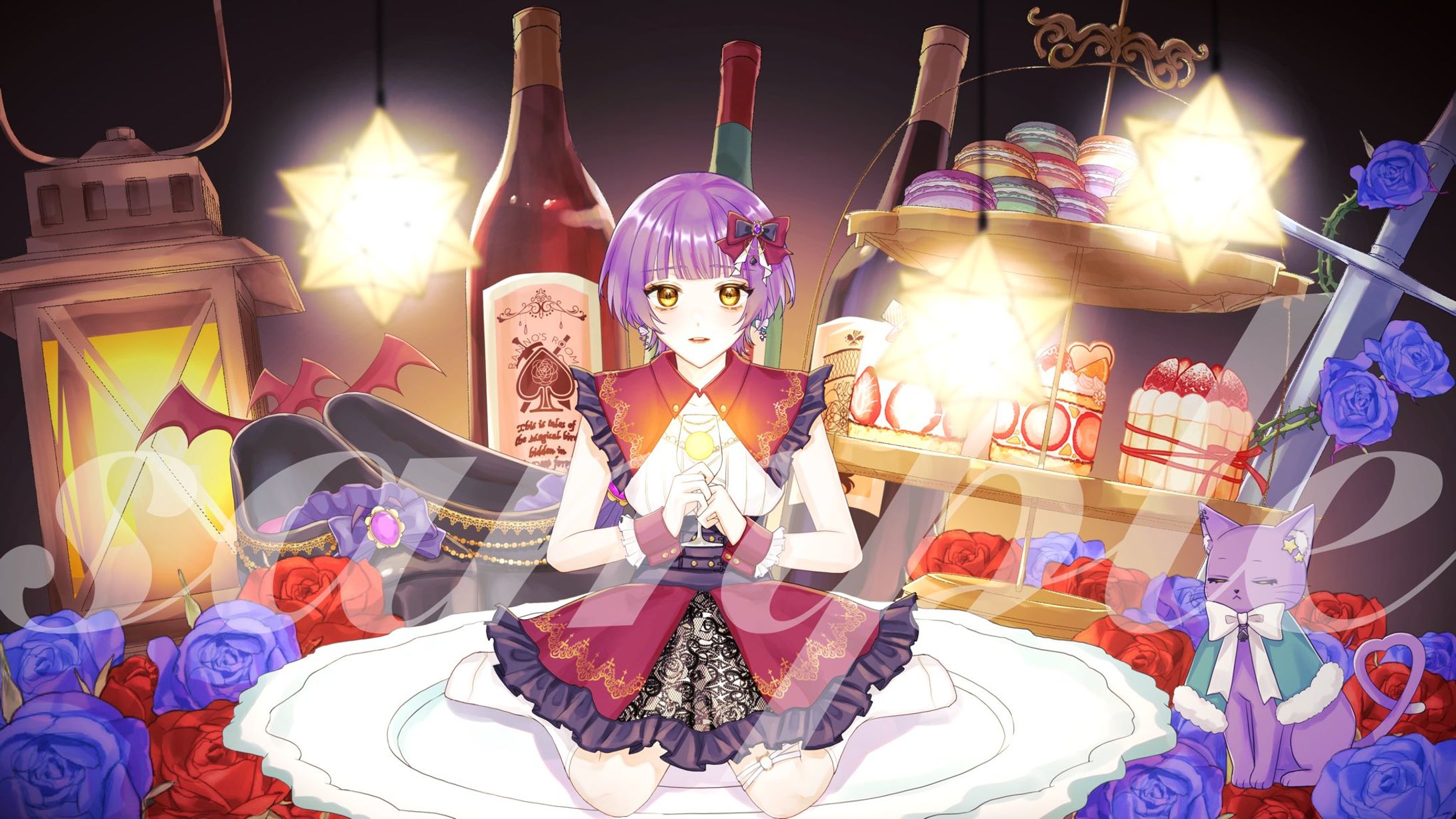 ranno様/晩餐歌（cover）MVイラスト-1