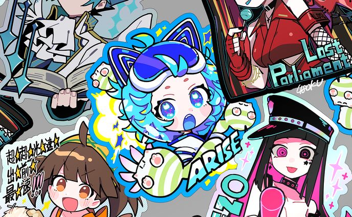 【FA】SDVX ステッカーイラスト