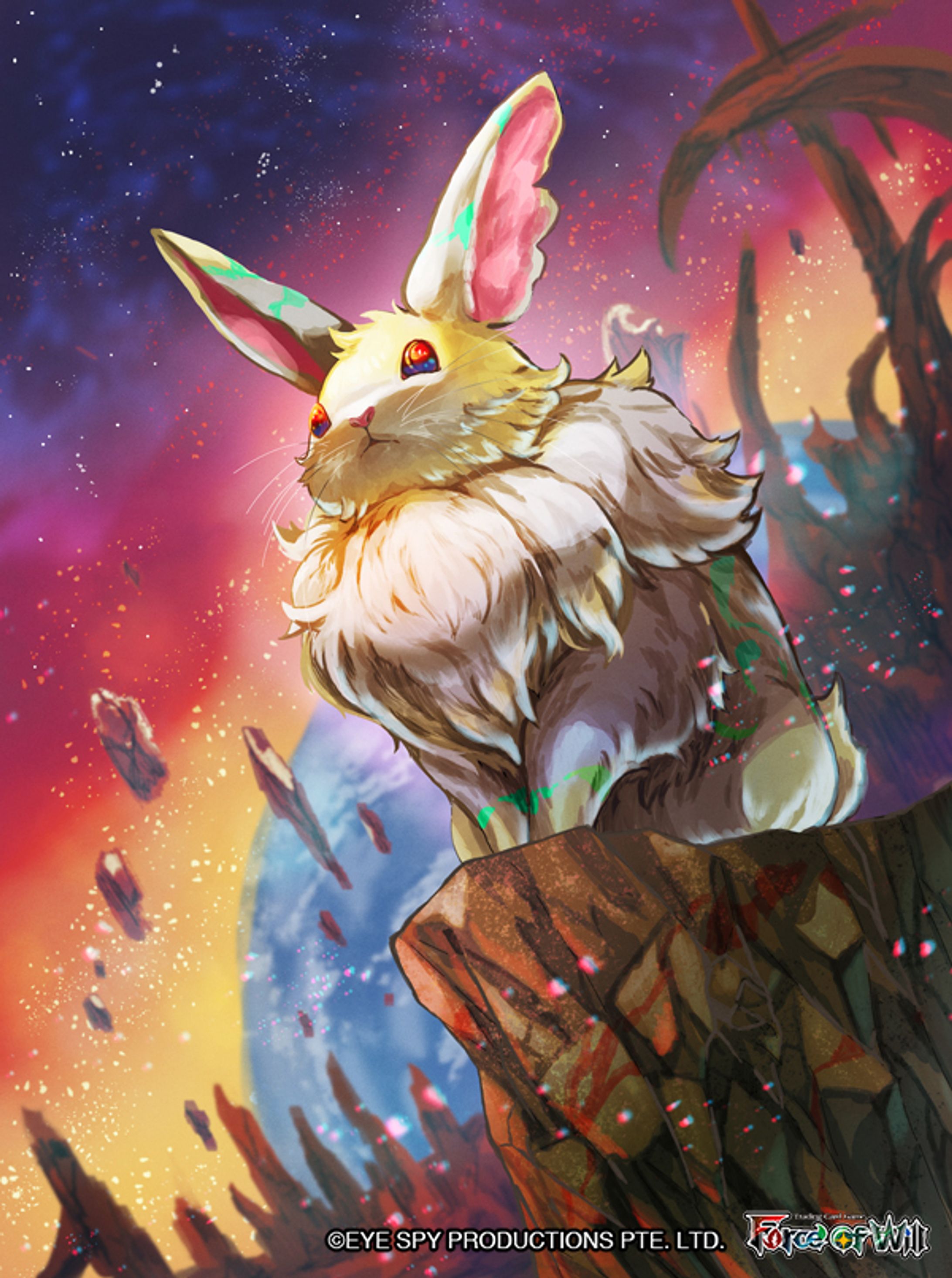 【仕事絵】Rabbit of the Crimson Moon【FoW】-1