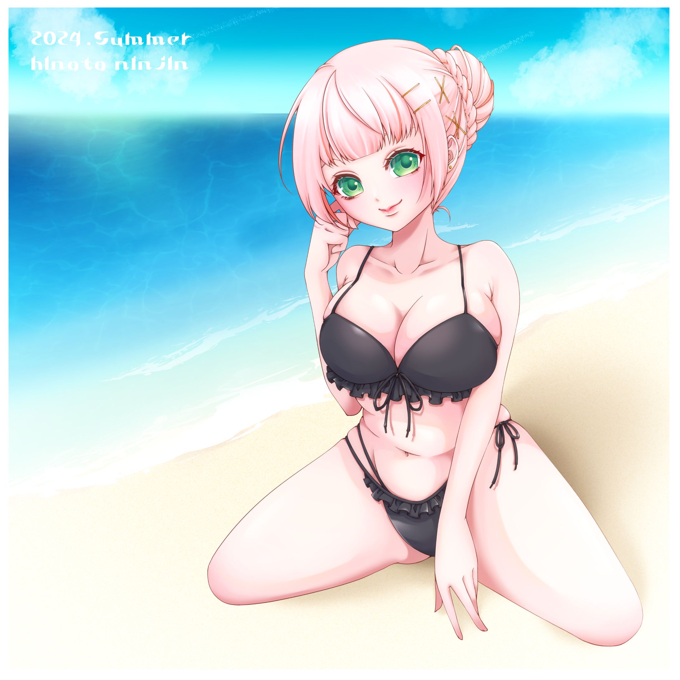 2024水着イラスト【日奈多にんじん/Vtuber】-1