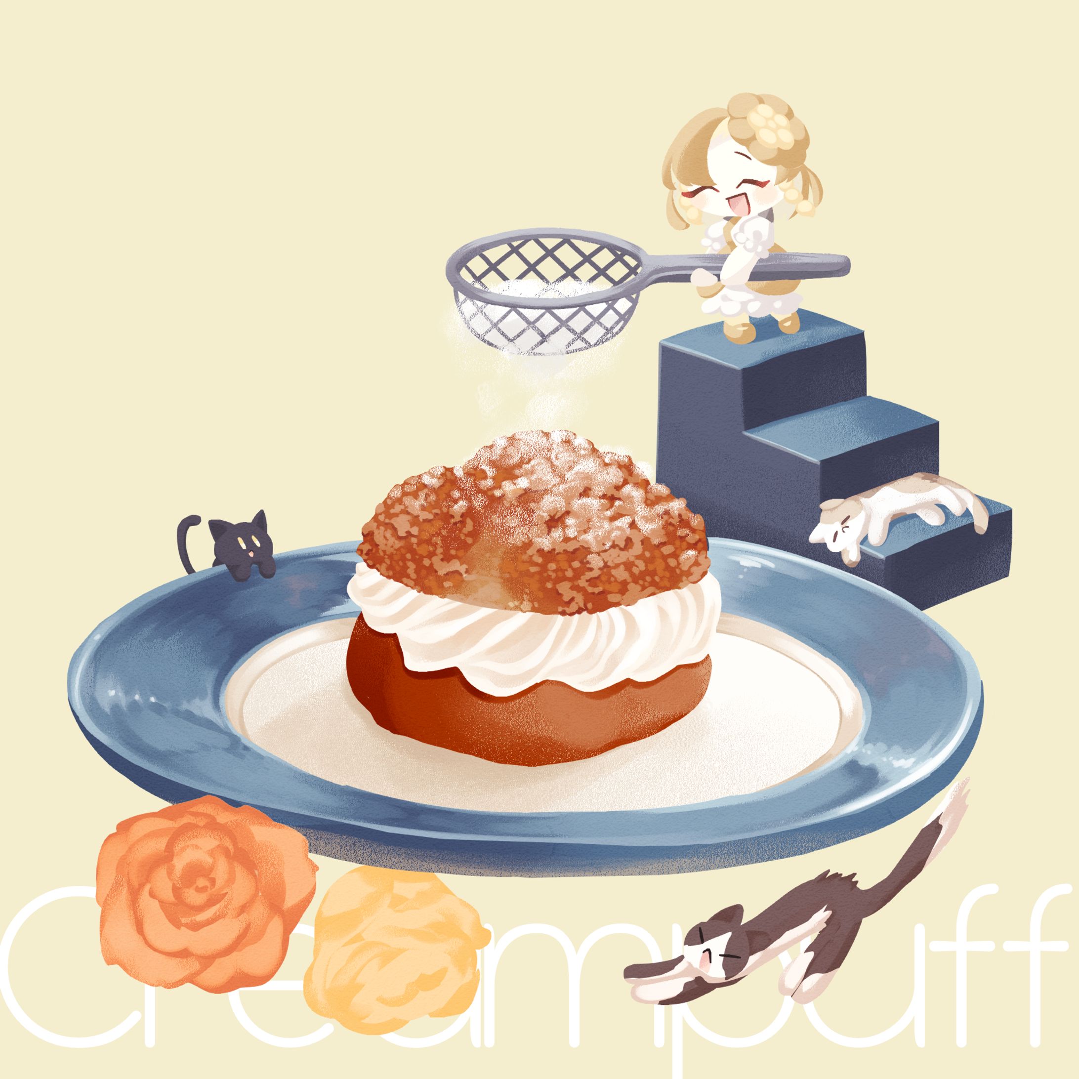 シュークリームイラスト-1