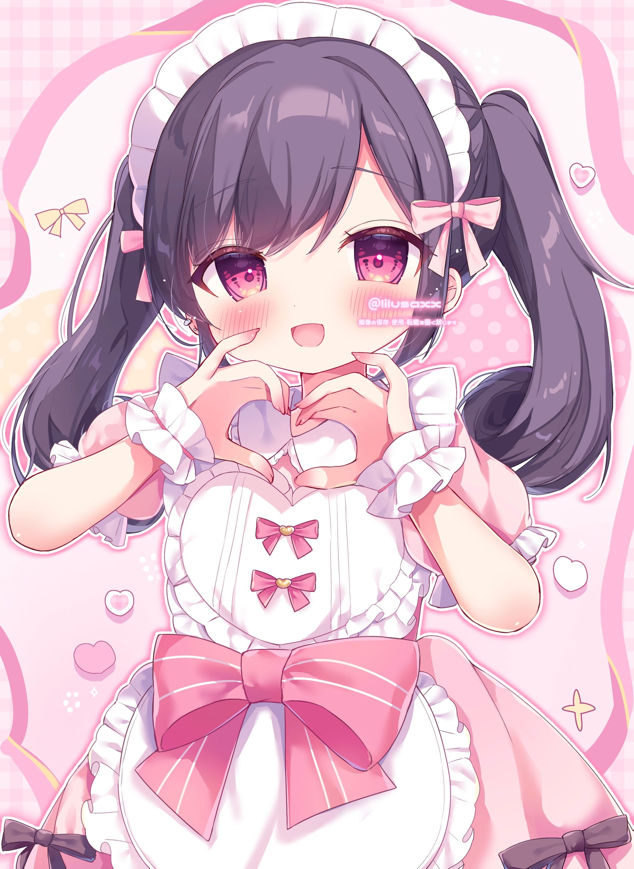 【Commission】ピンクメイド-1