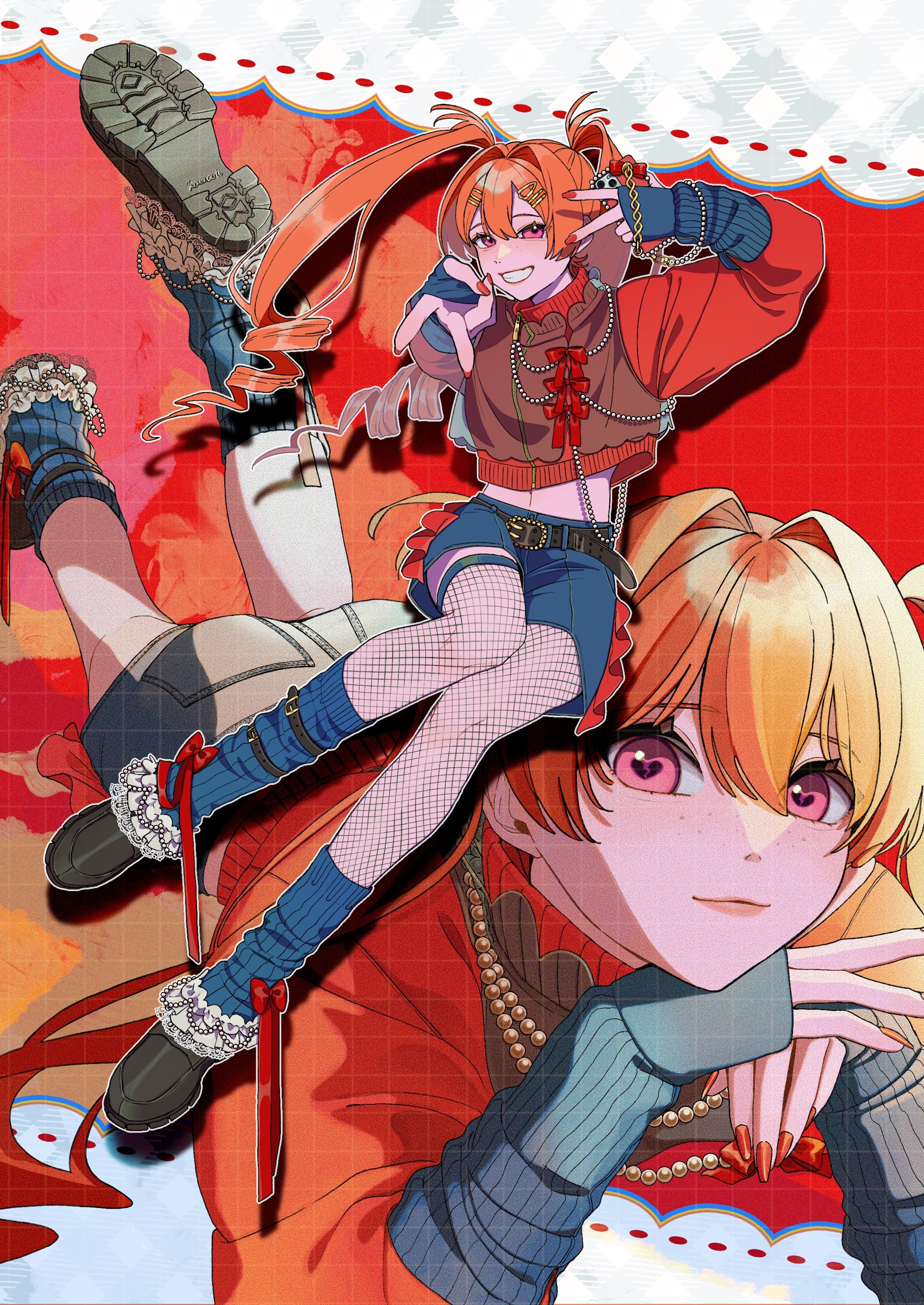 【オリジナル】私のかわいい2人/Charaforio サンリオコラボイラコン-1