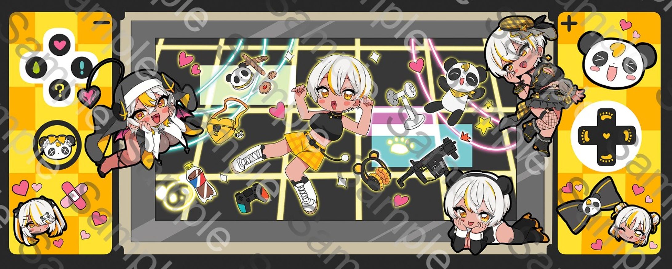 ドナ ゲーミング デスクマット-1