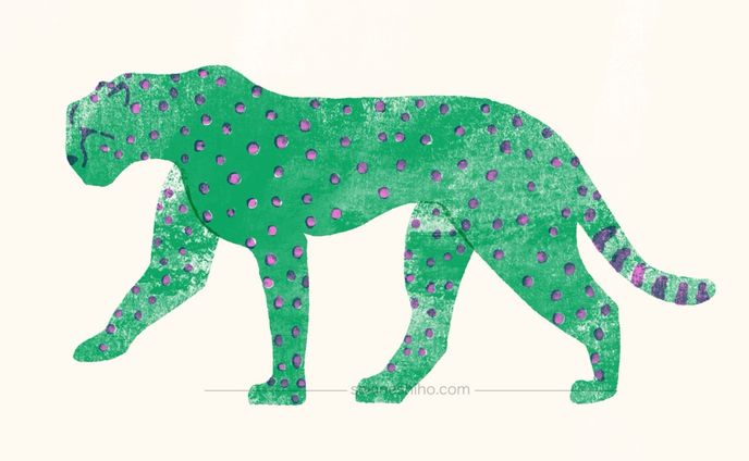 動物イラスト「チーター」