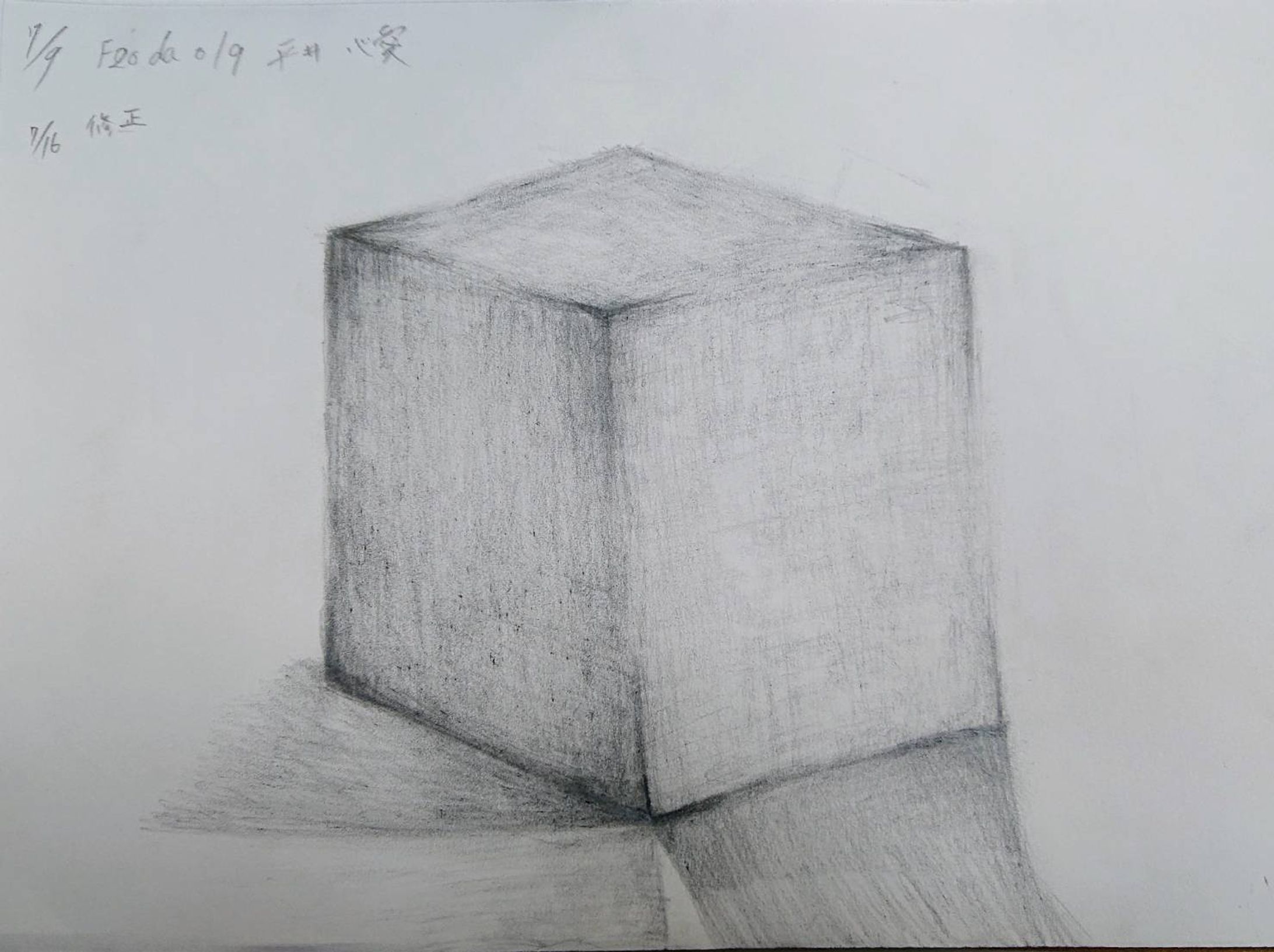 箱　デッサン-1