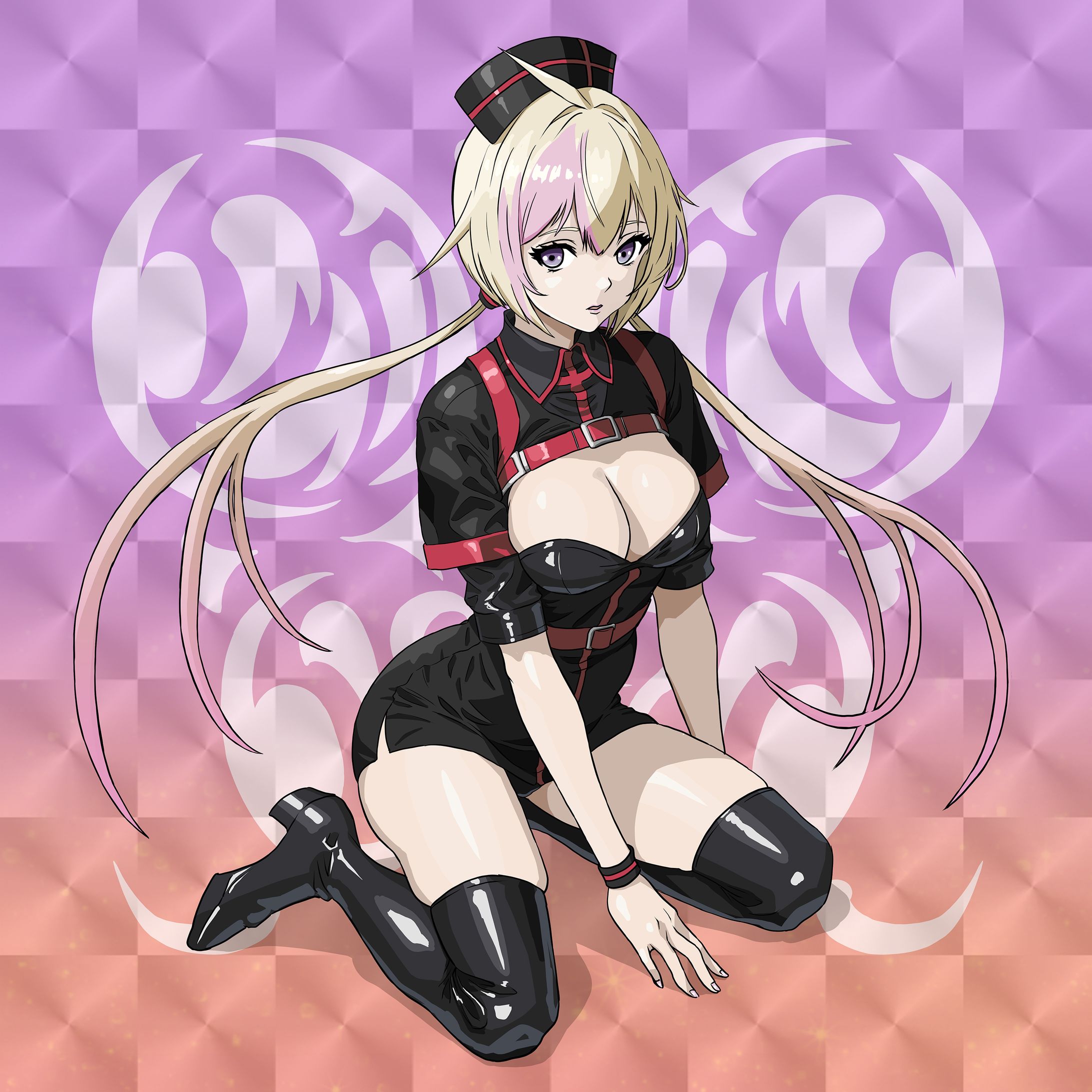 悶絶シールコレクション 東京ラヴドール sticker 乙女椿（おとめつばき）【type:R HALLOWEEN STYLE】（ブラックver.）-1