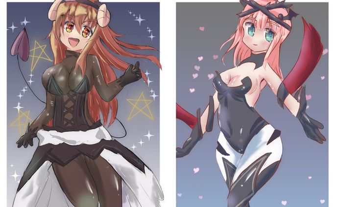 【The Demon Girl Next Door】シャミ子&桃