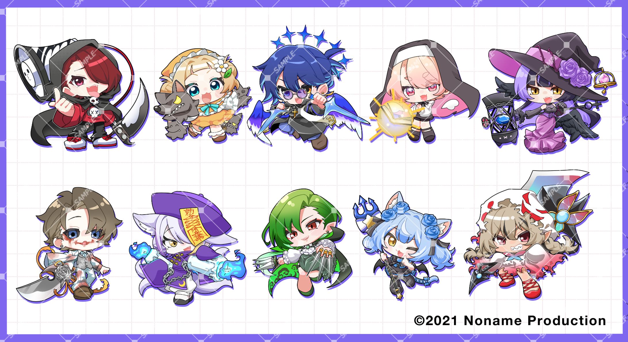 のなめぷろだくしょん様　ハロウィン2025公式グッズ デフォルメイラスト-1