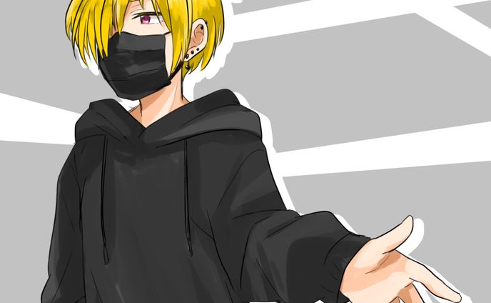 【創作】パーカー男子