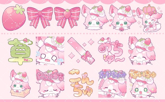 いちプロ所属もふちゅ大佐様メンバーシップバッジ&スタンプ