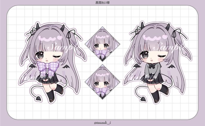 🩶 高級感 / きれい系、ミニキャラクター