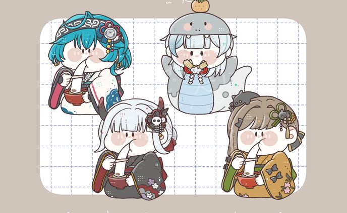 【ご依頼】量産SDイラスト/セット購入者様