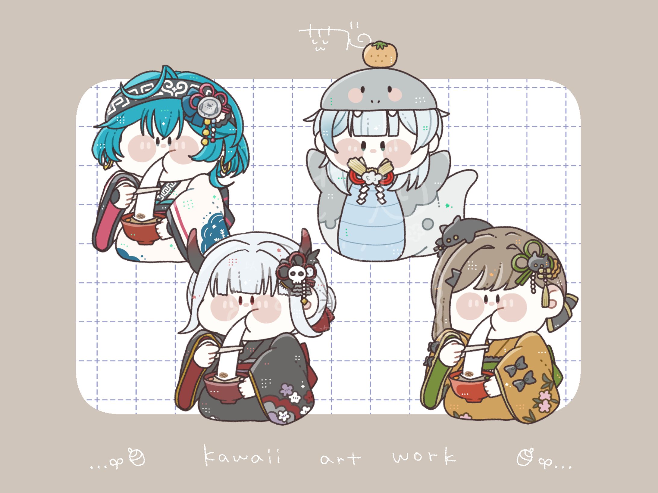 【ご依頼】量産SDイラスト/セット購入者様-1