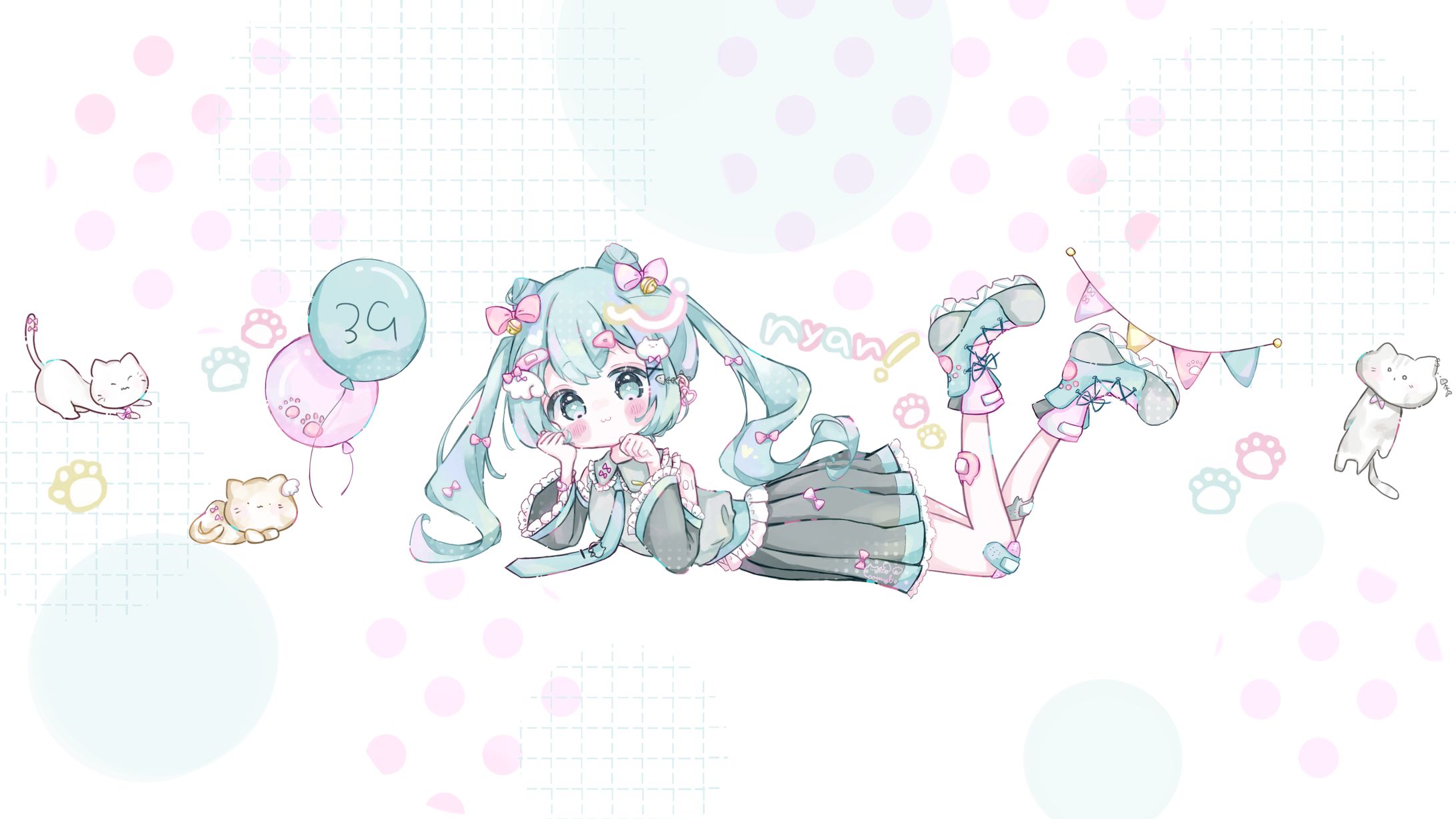 nyan / なつやさいPさんヘッダーイラスト-1