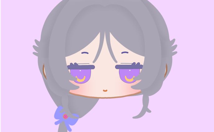 一枚イラスト、紫月紫
