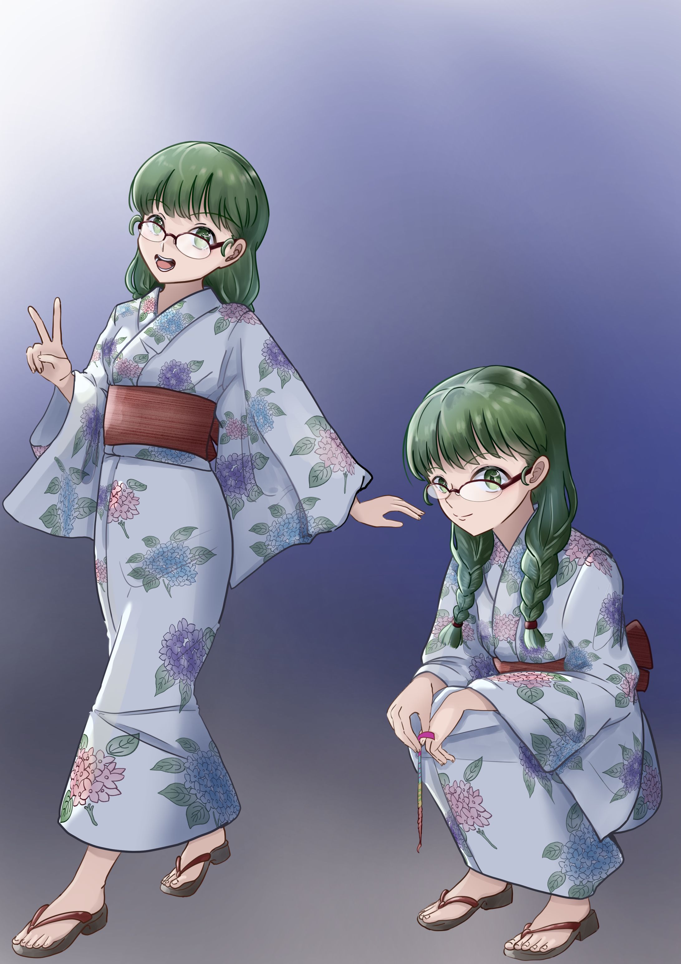 着物系女性Character Kimono-1