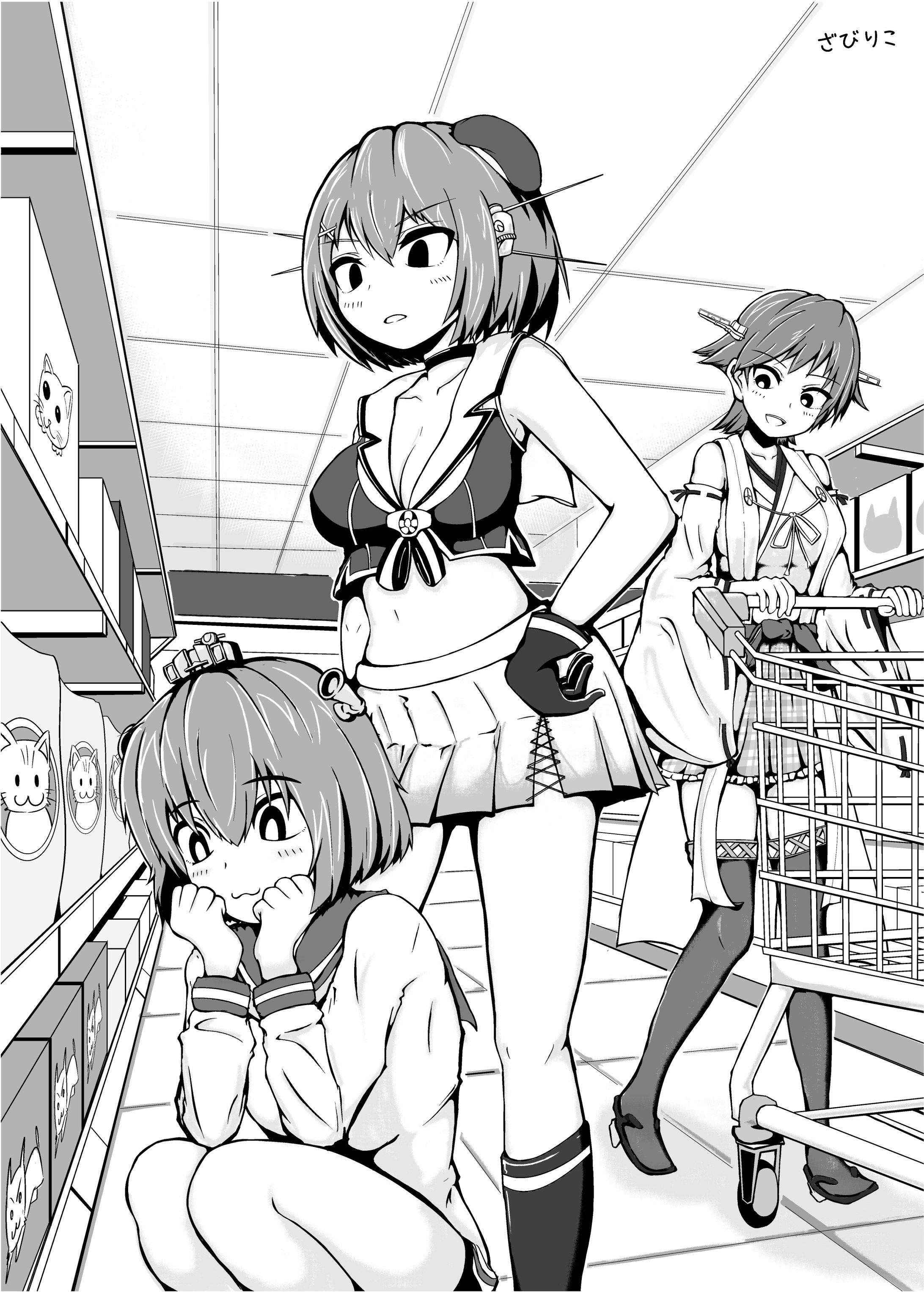 みんなで買い物（比叡・摩耶・雪風）-1