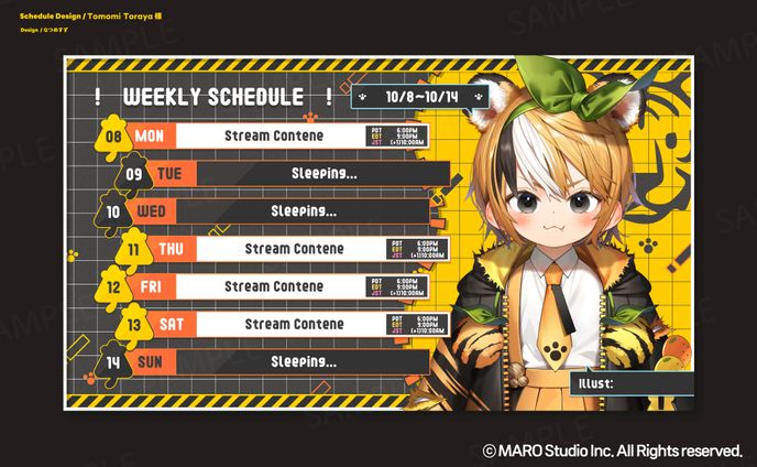 V&U Entertainment所属Tomomi Toraya様 - schedule