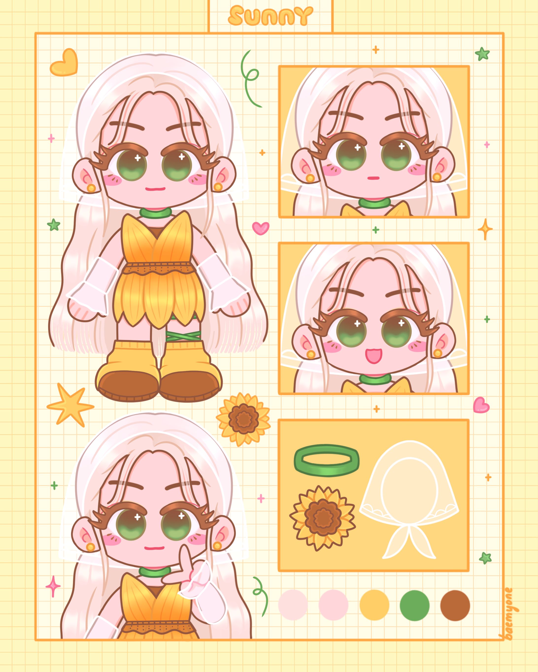 Character Sheet and Design in Chibi Style-1