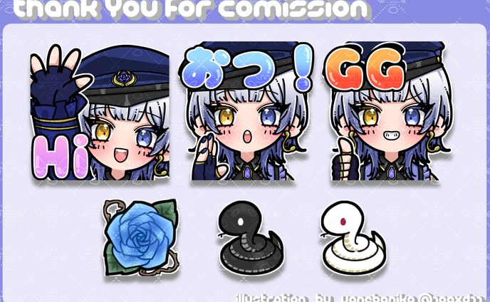 イクチ様スタンプ&バッジ