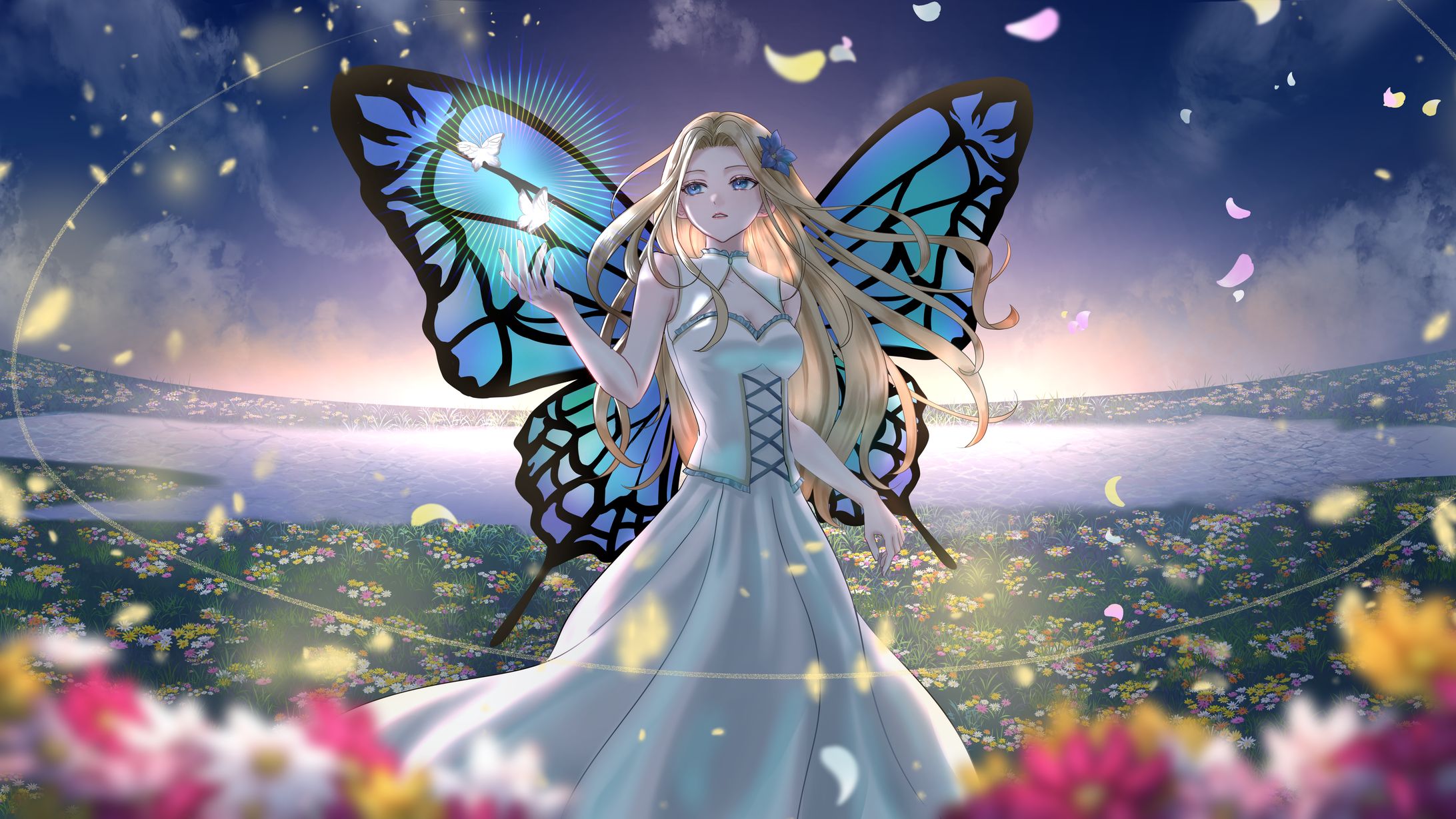 【仕事絵】Erika様オリジナル曲「Butterfly」MV用イラスト-1