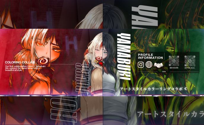 Colloring Collab Hovrr x Yamabuki - Header