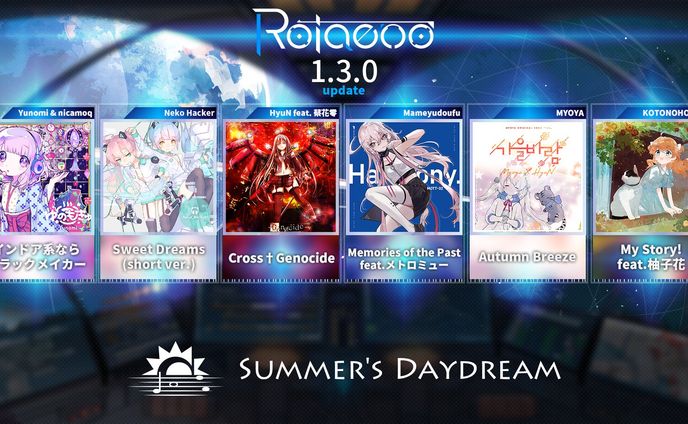 リズムゲーム「Rotaeno」楽曲収録