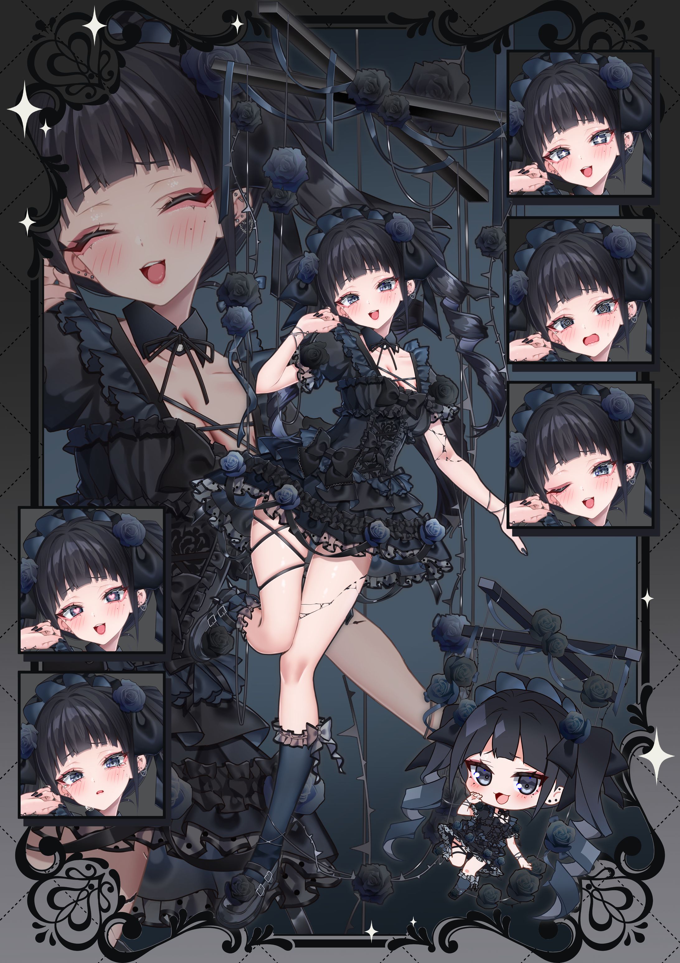 眠罪しお様 新衣装 ご依頼絵-1