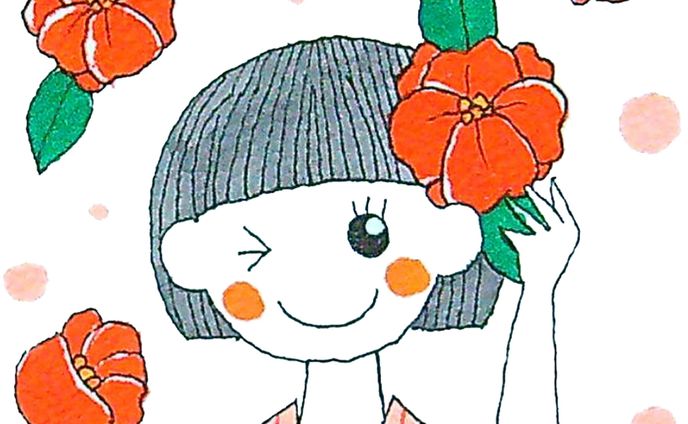 オリジナルイラスト　椿ちゃん