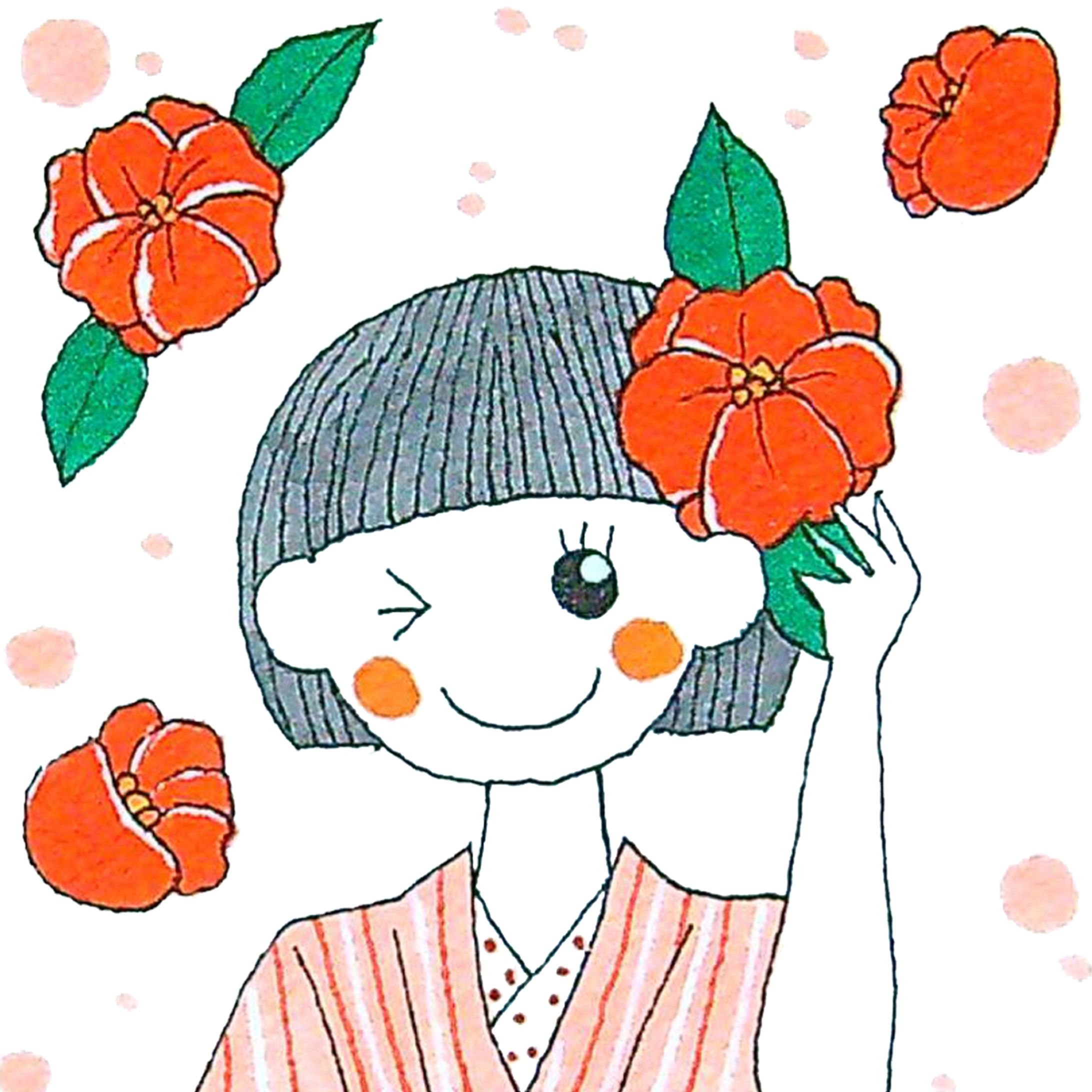 オリジナルイラスト　椿ちゃん-1
